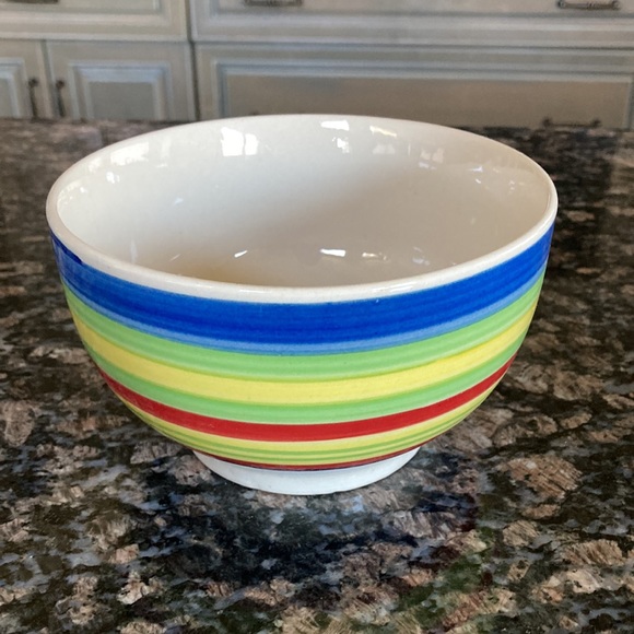 BRYLANE HOME SANTA FE HAND PAINTED STONEWARE BOWLS SET 0F 3 - Picture 4 of 6